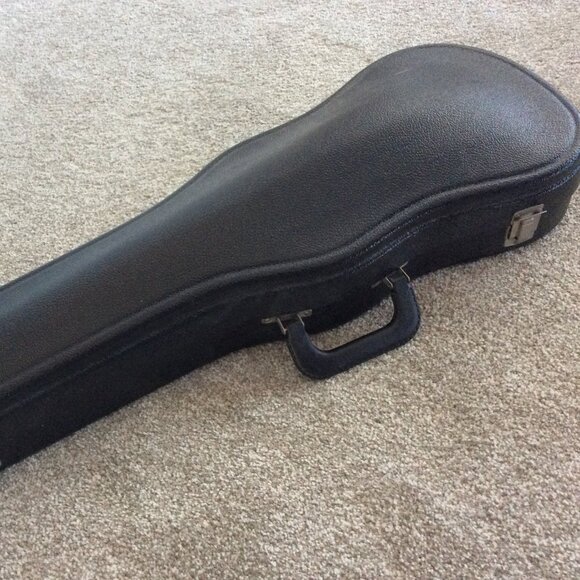 Faux Violin Wine Case W/Glasses Corkscrew Space for 2 Bottles *NO ALCOHOL INCL* - Picture 1 of 4